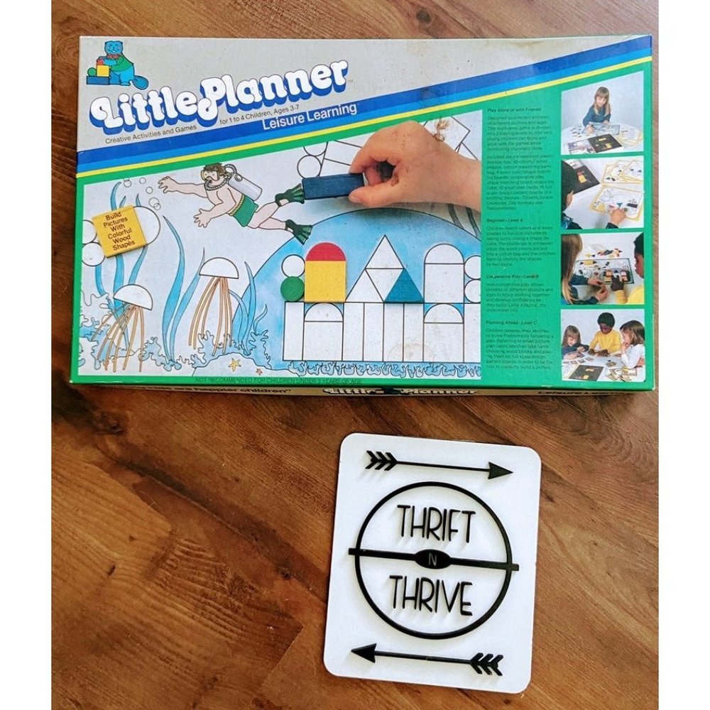 Vintage 80s little planner leisure learn